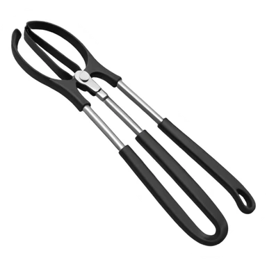 Black Silicon Kitchen tongs sticker