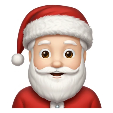 create a santa image with santa hat sticker
