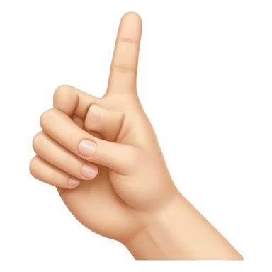 a hand with finger pointing at the camera sticker