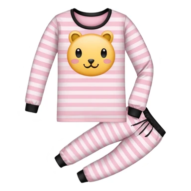 victoria secret pjs light pink and black stripes sticker