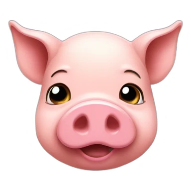 Pig jugando sticker