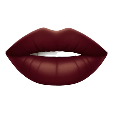 Single burgundy coloured lipstick  sticker
