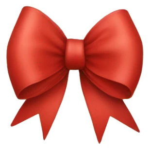 Red Christmas bow sticker