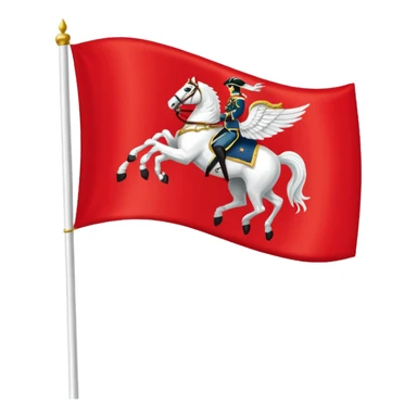 1st Hussar Camp Flag sticker