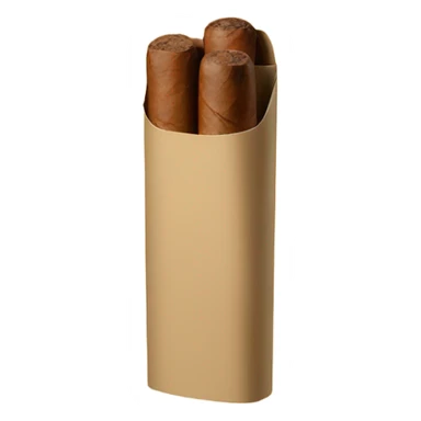 cigar packaging beige and black sticker