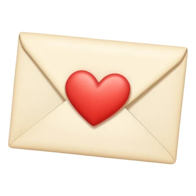 Light cream color romantic letter sticker