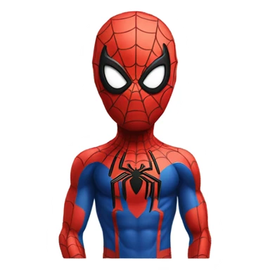 spiderman with heart sticker
