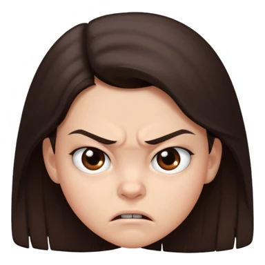 11 years old  dark brown hair hate the world sticker