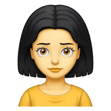 Lisa Simpson with black hair sticker