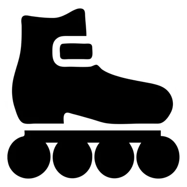 roller skates with a buckle sticker