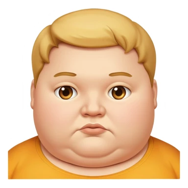 obese boy sticker