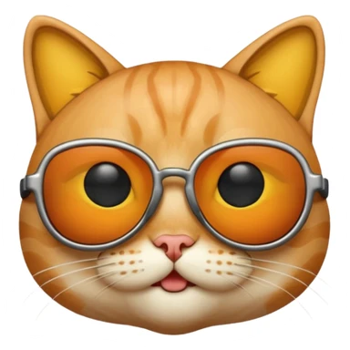 Cat with sunglasses sticker