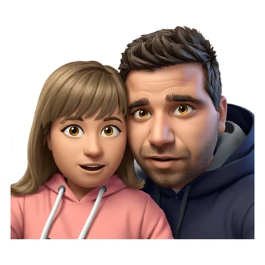 casual duo with accessories sticker