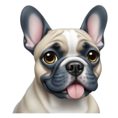 French bulldog blue sticker