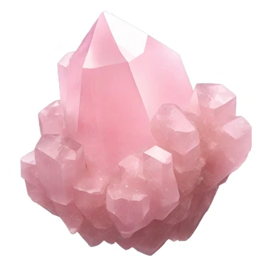 Light pink quartz crystal cluster  sticker