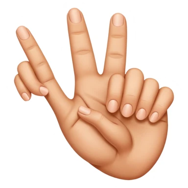 Contar con los dedos (dos) sticker