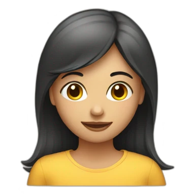 girl on the computer monitor sticker