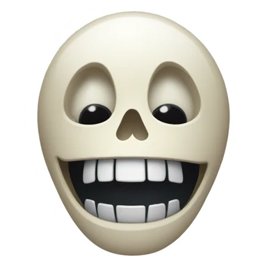 Cry laughing skeleton  sticker