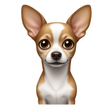 a brown and white chihuahua  sticker