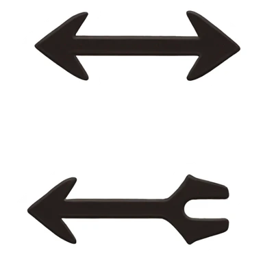 Two arrows, one up and one down sticker