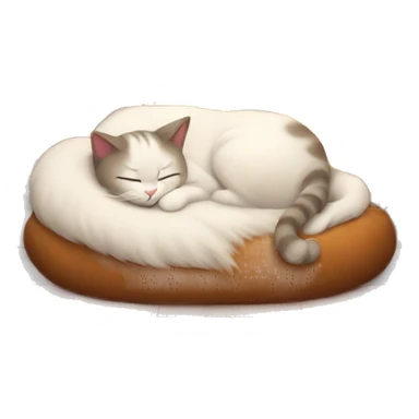 cats sleeping by the fireplace  sticker