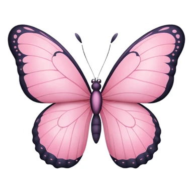 Pink butterfly sticker