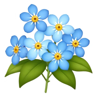 bunga myosotis sticker