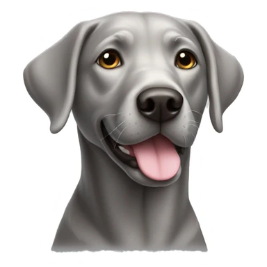 Silver Labrador dog sticker