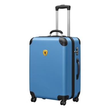 blue carry-on luggage sticker