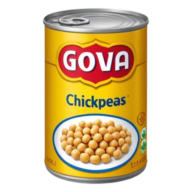 can of goya chickpeas  sticker
