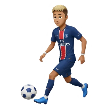 Nry dribbling a ball With a psg Shirt on in 2018 sticker