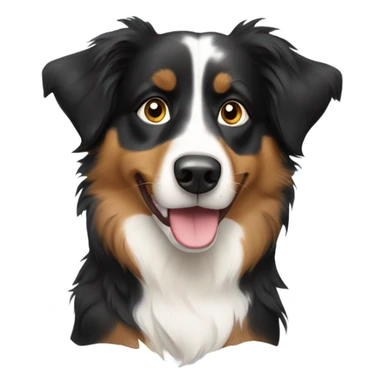 Tri color Australian shepherd  sticker