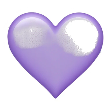 lavender heart emoji sticker