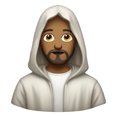 Jesus wearing a hoodie sticker
