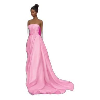 bougainvillea inspired dress gown multicolour sticker