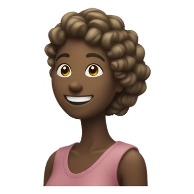 smiling women by the ocean sticker