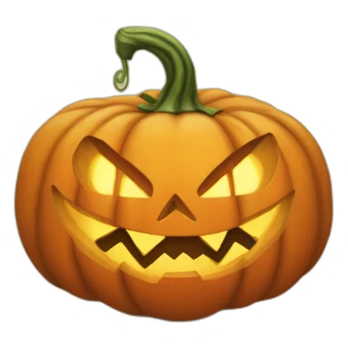 jack-o'-lantern from turnip sticker