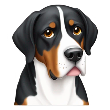 Greater Swiss Mountain Dog laying down sticker