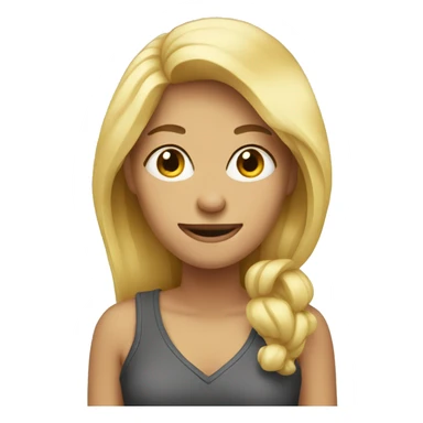 Funny blonde  sticker