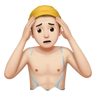 man drowning sticker