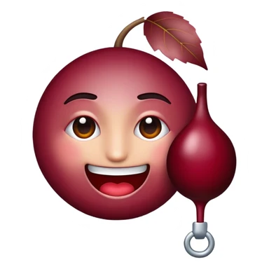 Create emoji with burgundy colors to fit my instagram story with burgundy clothes sticker