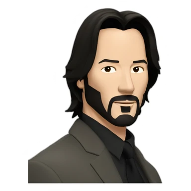 keanu reeves affirmative sticker