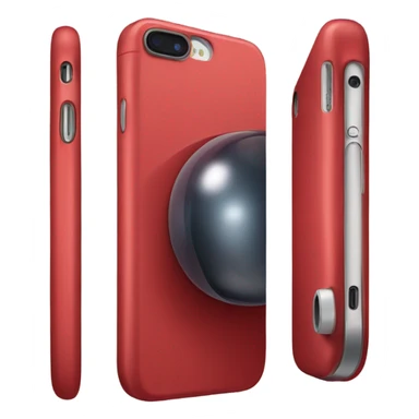 red iPhone sticker