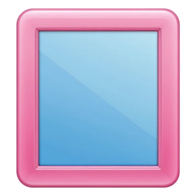 pink picture frame sticker
