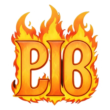 Can you make a banner that says PYRO in gothic letters, the letters should also be on fire  sticker