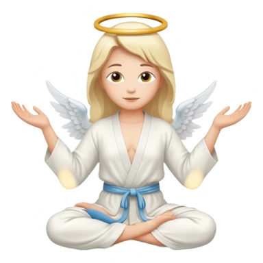 yoga angel sticker
