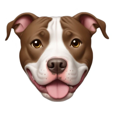 Friendly pit bull sticker