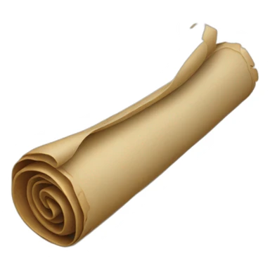 unrolled scroll sticker