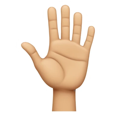 Man holding up 8 fingers with 2 hands sticker