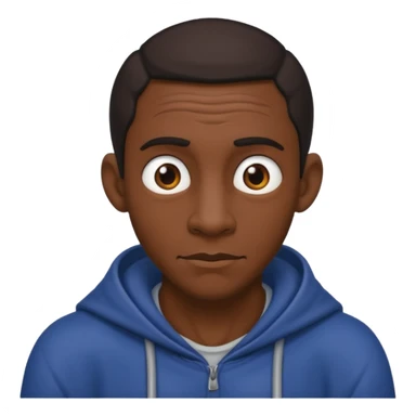 Lanky black guy with hunchback sticker